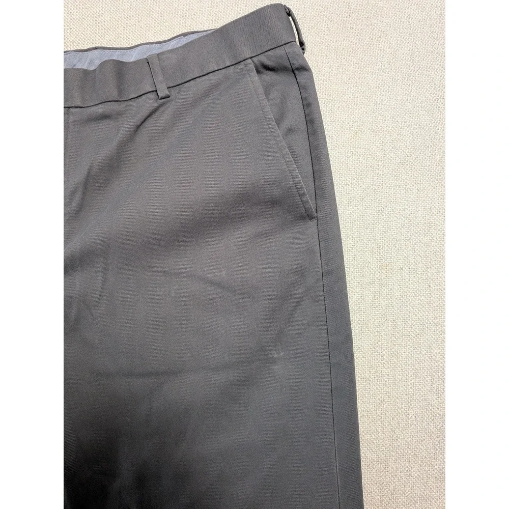 Charles Tyrwhitt Men's Gray Pants 40x34 Slim Fit Non-Iron Stretch Cotton Office